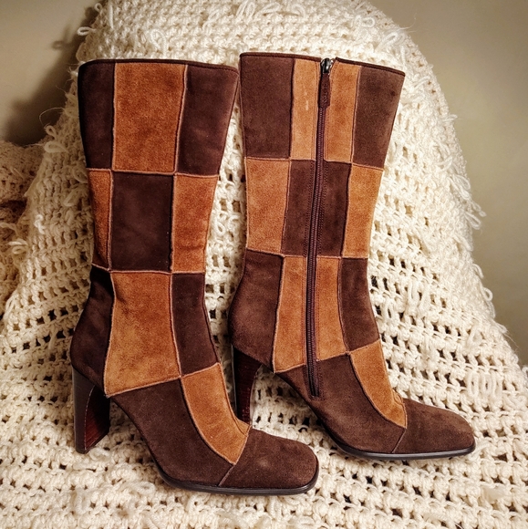 me too Shoes - Me Too Vintage Patchwork Heeled Boots